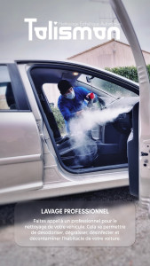 Photo de galerie - Assainissement intérieur en profondeur avec ke nettoyeur à vapeur professionnel 