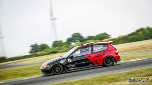 Photo de galerie - Kit déco réalisé pour cette Honda Civic de course de 1993