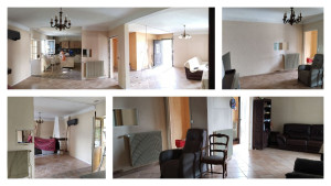 Photo de galerie - Dépose cloison, reprise électricité et Plomberie  raccord plâtre et sol, pose de parquet flottant. 