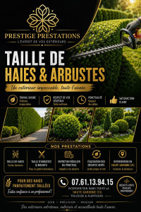 Photo de galerie - TAILLE DE HAIES & ARBUSTES 
