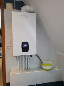 Photo de galerie - Pose chaudière à condensation