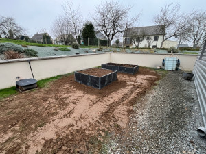 Photo de galerie - Réalisation jardinière en ardoise naturel