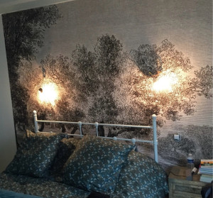 Photo de galerie - Pose de papier peint panoramique