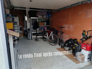 Photo de galerie - Avant / après débarras garage
