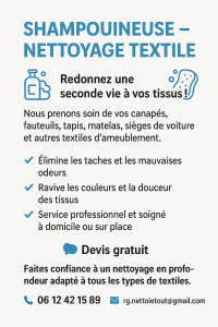 Photo de galerie - Nettoyage à la shampouineuse 