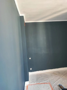 Photo de galerie - Sous-couche avant la tapisserie 
