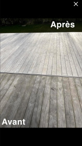 Photo de galerie - Nettoyage Terrasse en Bois