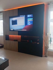 Photo de galerie - Meuble placo avec led