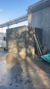 Photo de galerie - Création d'une pièce supplémentaire sur un entrepôt professionnel.