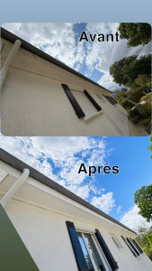 Photo de galerie - Rénovation protection, mise en peinture dessous de toit