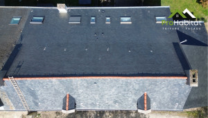 Photo de galerie - Nettoyage et remaniement d'une toiture 