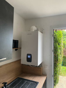 Photo de galerie - Installation chaudiere gaz a condensation 