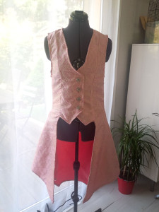 Photo de galerie - Création d'un veston long pour un costume