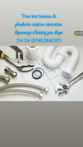 Photo de galerie - Dépannage création rénovation en plomberie 