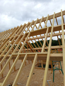 Photo de galerie - Chevronnage, chevêtre de velux 