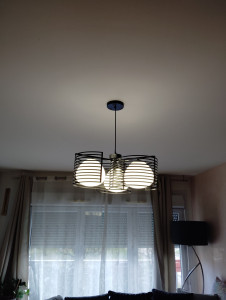 Photo de galerie - Pose de lustre