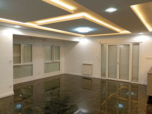 Photo de galerie - Pose revêtements divers, pose faux plafond et murs de séparation 