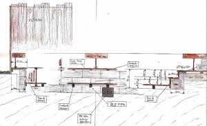 Photo de galerie - Projet complet d’une terrasse encaissée.
élaboration des plans à la réalisation. 