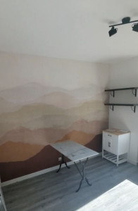 Photo de galerie - Pose d'un papier peint panoramique 