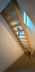 Photo de galerie - Pose d’un Escalier préfabriqué