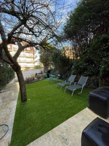 Photo de galerie - Pose de gazon synthétique ✅