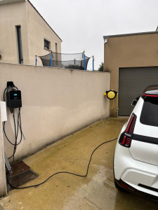 Photo de galerie - Pose de borne électrique 