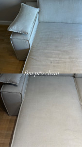 Photo de galerie - Nettoyage textile canapé 