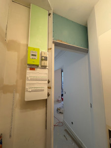 Photo de galerie - Pose du tableau électrique + installation électrique de tout l’appartement 