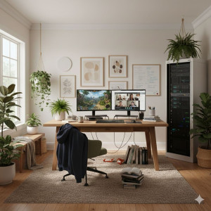 Photo de galerie - Mon bureau en télétravail (2)