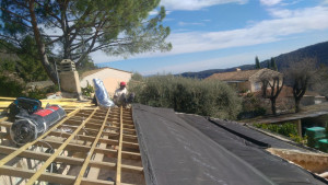 Photo de galerie - Réalisation nouvelle toiture installation isolation 