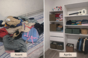 Photo de galerie - Rangement et pliage du linge 