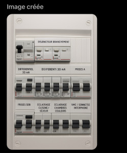 Photo de galerie - Dépannage électrique. Changement de tableau, rénovation mise aux normes.