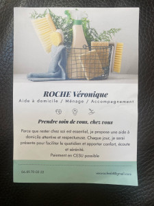 Photo de galerie - Flyer descriptif de mes services.