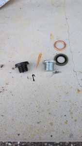 Photo de galerie - Changement bouchon de vidange par un neuf également 