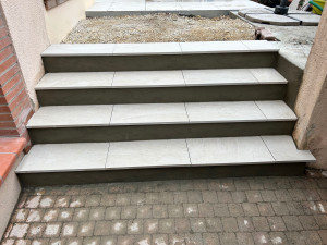 Photo de galerie - Carrelage pose pavé 