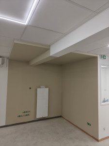 Photo de galerie - Travaux placo , plâtrerie,faux plafond en dalle et peinture 