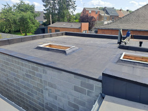 Photo de galerie - Réalisation  d une plate-forme  en étanchéité. 