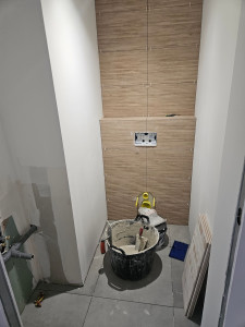 Photo de galerie - Pose de carrelage  de wc