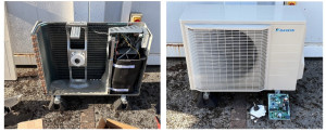 Photo de galerie - Remplacement carte électronique / moteur ventilation + entretien annuel 