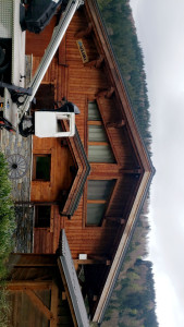 Photo de galerie - Rénovation d'un chalet en saturateur