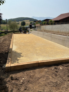 Photo de galerie - Création d’un terrain de pétanque 