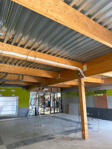 Photo de galerie - Peinture plafond de bardage