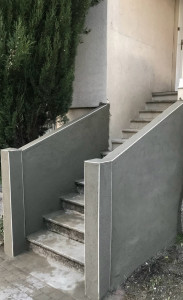 Photo de galerie - Restauration des gardes de corps escalier