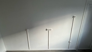 Photo de galerie - Création de ligne électrique spécialisée pour cuisine ( four, lave-vaisselle, prises crédence, micro-ondes )