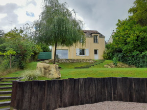 Photo de galerie - Création mur traverse bois exotique 