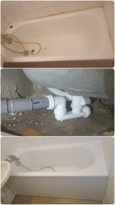 Photo de galerie - Remplacement d’une baignoire 