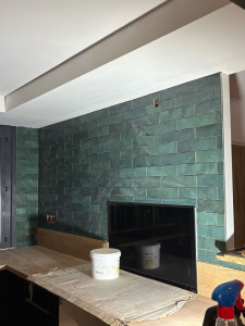 Photo de galerie - Pose de faïence partie cuisine 