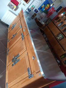 Photo de galerie - Habillage de bar en zinc 