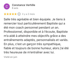 Photo de galerie - Avis client 