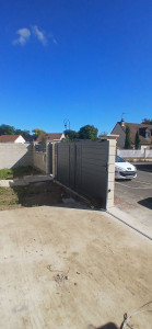 Photo de galerie - Installation portail motorisé 8 m